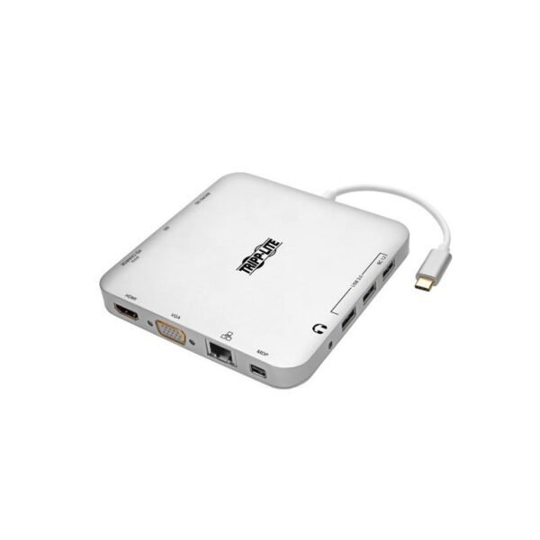 U442-DOCK2-S Tripp Lite USB C Laptop Docking Station w/ mDP, HDMI, VGA, GbE