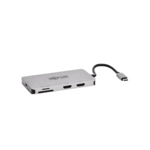 U442-DOCK8-GG Tripp Lite USB-C Dock, Dual Display - 4K 60 Hz HDMI, USB 3.2 Gen 1, USB-A Hub