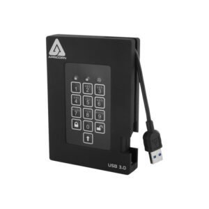 A25-3PL256-500F Apricorn Aegis Padlock Fortress 500GB USB 3.0 Hard Drive