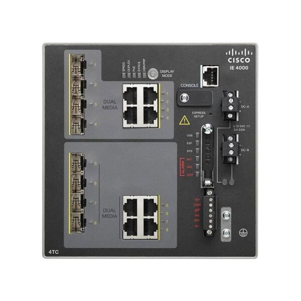 IE-4000-4TC4G-E Cisco Industrial Ethernet 4000 Series 4 Gigabit SFP Switch