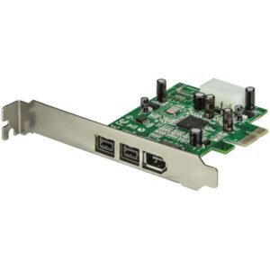 PEX1394B3 StarTech.com 3-Port PCI Express FireWire Card Adapter - 1394 FW PCIe 800/400