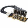 PEX16S550LP StarTech.com Low-Profile 16 Port PCIe Serial Card with 16 DB9 RS232 Ports