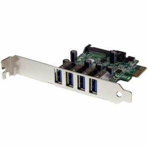 PEXUSB3S4V StarTech.com 4 Port PCIe USB 3.0 Controller Card with UASP