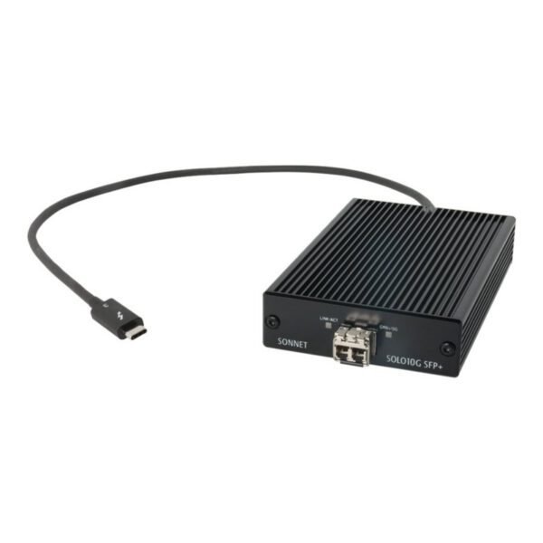 SOLO10G-SFP-T3 Sonnet Solo10G SFP+ Thunderbolt 3 Network Adapter - 10GBase-SR x 1