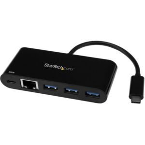 US1GC303APD StarTech.com USB-C Gigabit Ethernet Adapter with Hub & Power Delivery