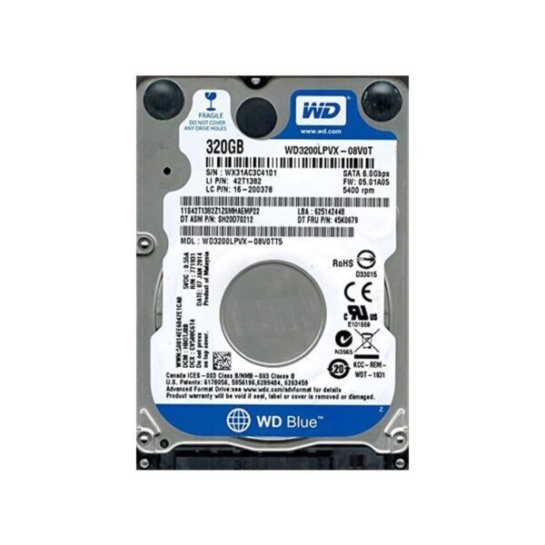 WD3200LPVX Western Digital Blue 320GB 2.5" SATA Hard Drive