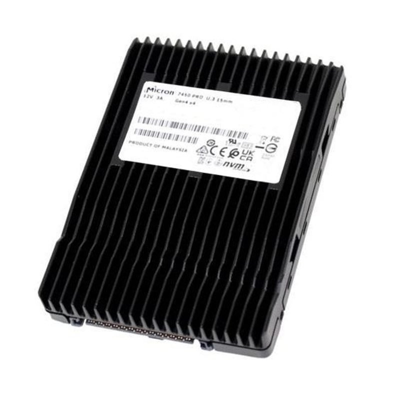 MTFDKCC3T8TFR-1BC15ABYYR Micron 7450 PRO 3.84TB 2.5" SSD - U.3 NVMe 4.0 - Read Intensive - TAA Compliant
