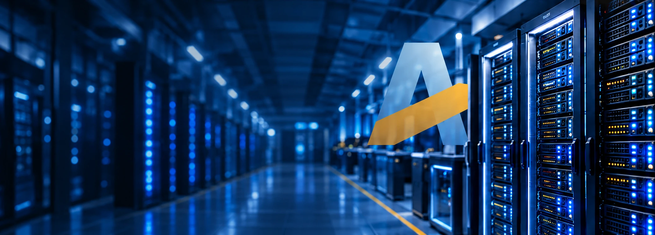 Enterprise server racks in a data center